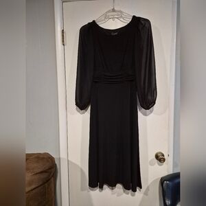 Connected Apparel Black Long Sleeve Dress